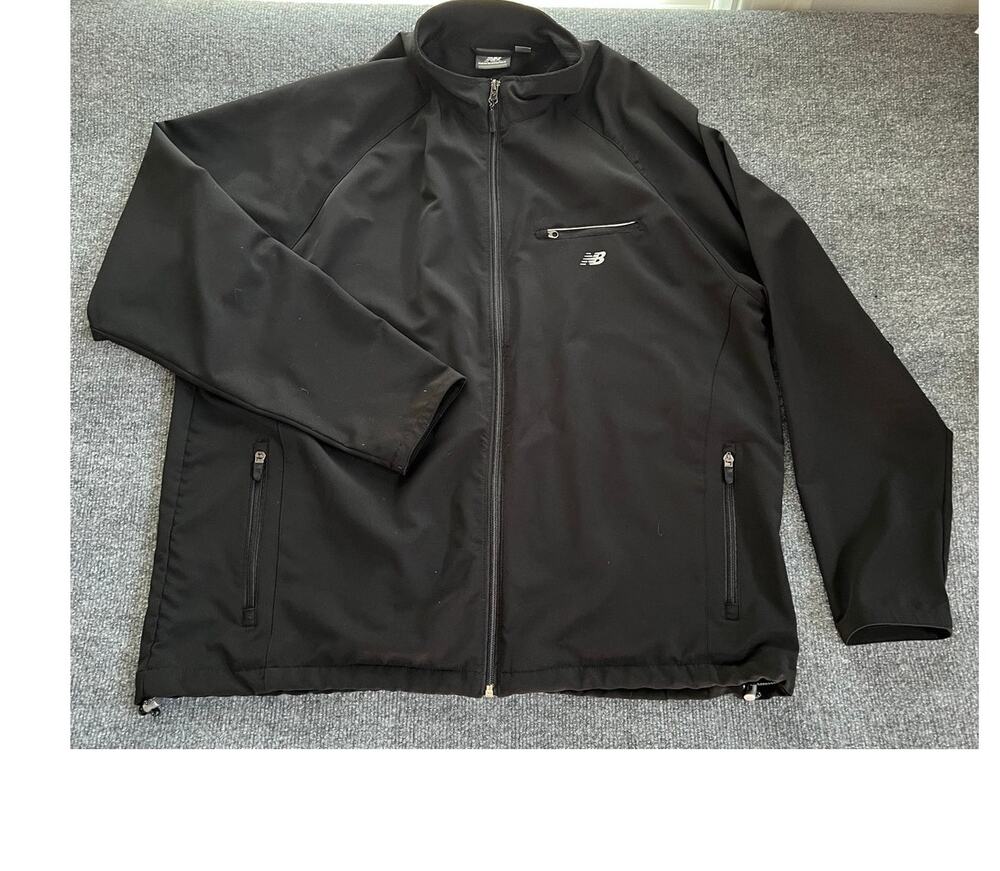 New Balance Lightweight Softshell Men's Full Zip Gorpcore Jacket Black Size 2XL